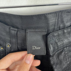Dior AW11 KVA Resin Coated Straight Jeans