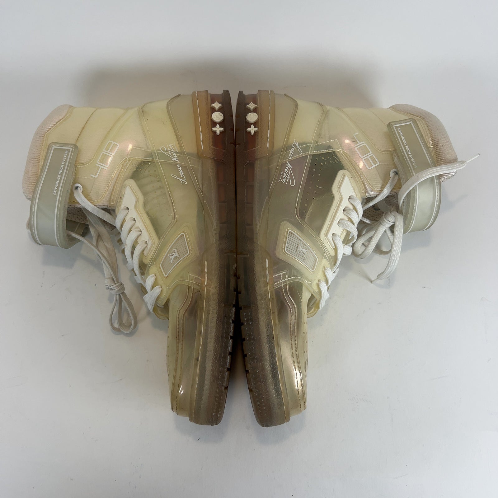 Louis Vuitton Transparent Hightop Sneakers
