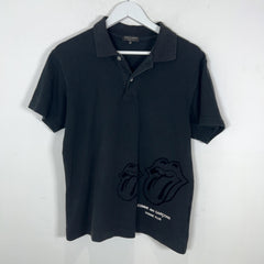 Comme Des Garcons 2005 Rolling Stones Flocked Polo