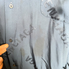 Balenciaga SS26 Monogram Fluid Viscose Shirt