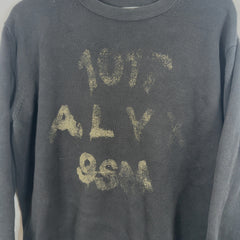 1017 ALYX 9SM Logo Graphic Print Black Knit Sweater
