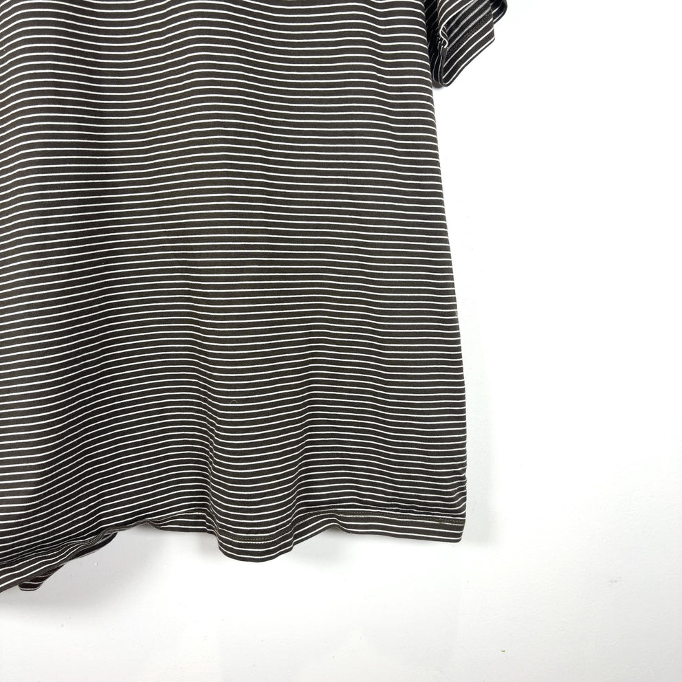 A.P.C Striped Logo T-Shirts