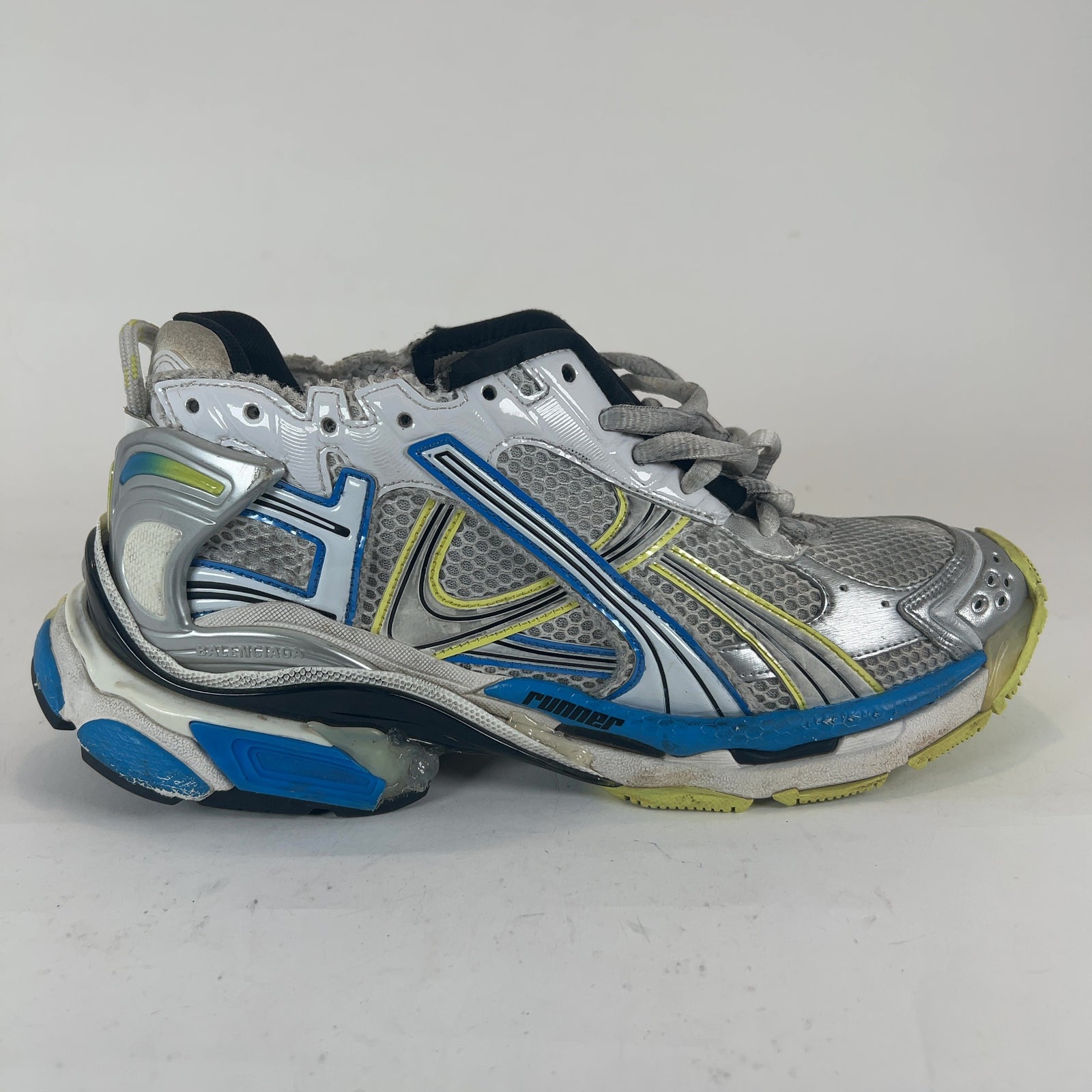 Balenciaga Yellow/Blue Mesh Runners