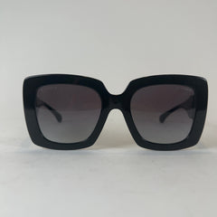 Chanel Square Frame Calfskin Leather Sunglasses