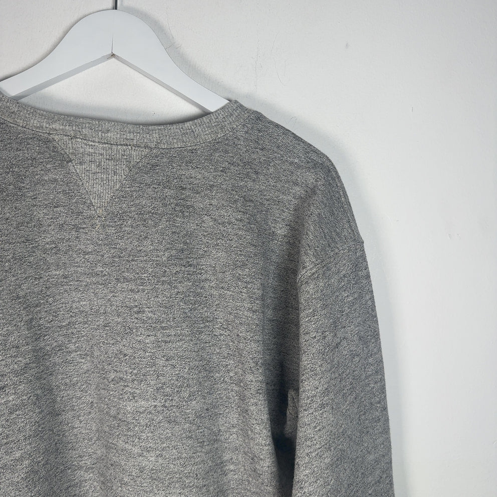 RRL Grey French Terry Crewneck