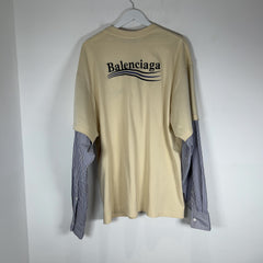 Balenciaga Embroidered 'Campaign' Hybrid Shirt