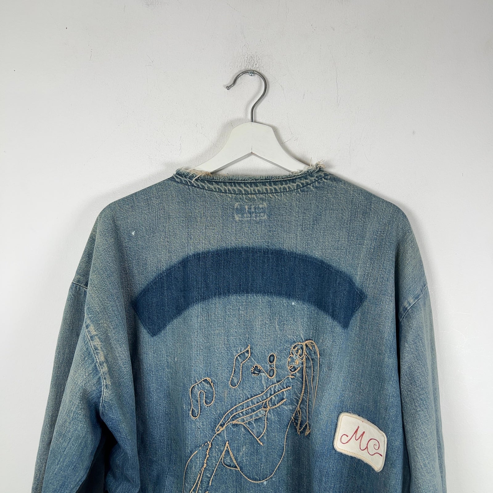 Kapital 'Anjuna MC' Patch Hybrid Sweatshirt