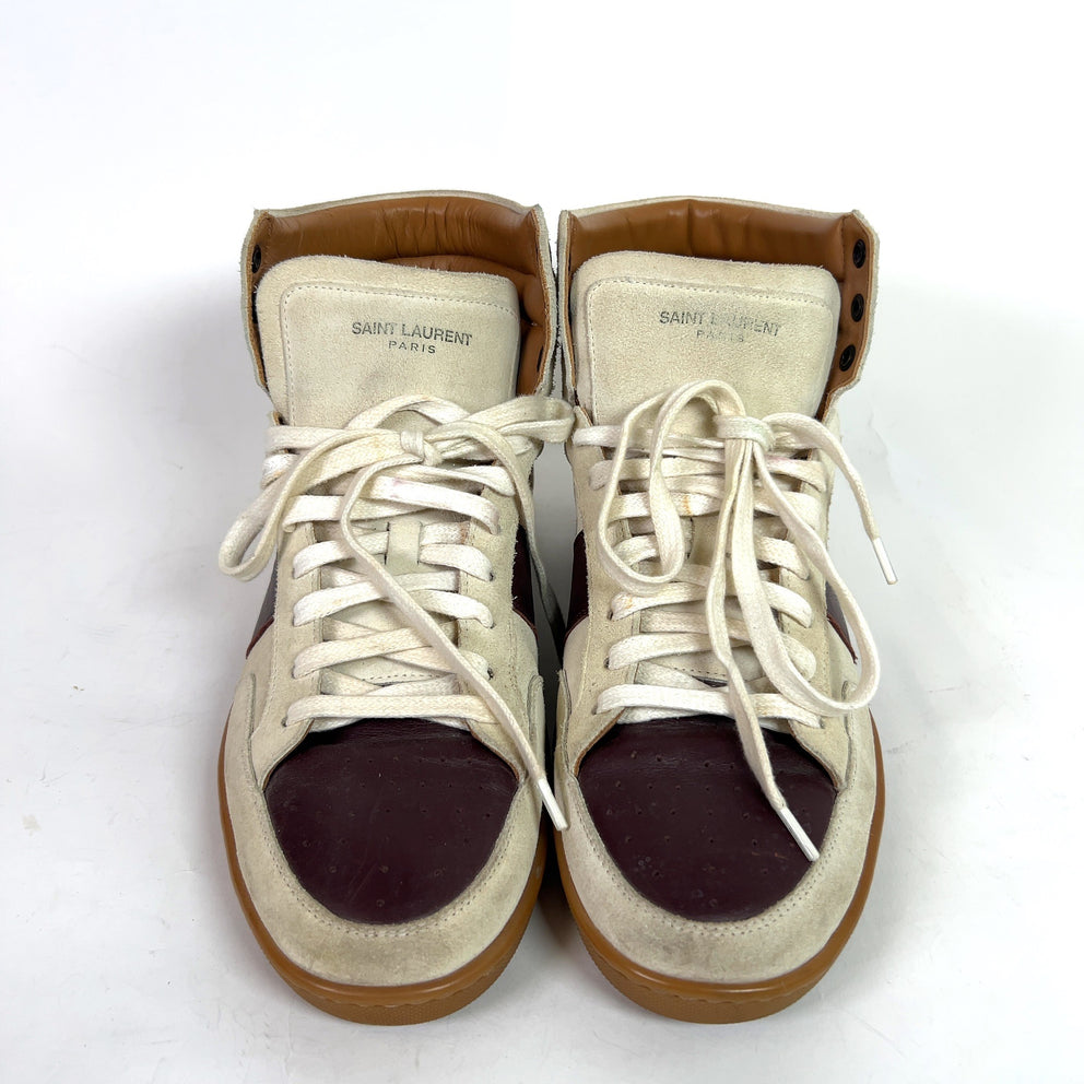 Saint Laurent SL/10H Suede High-Top Sneakers
