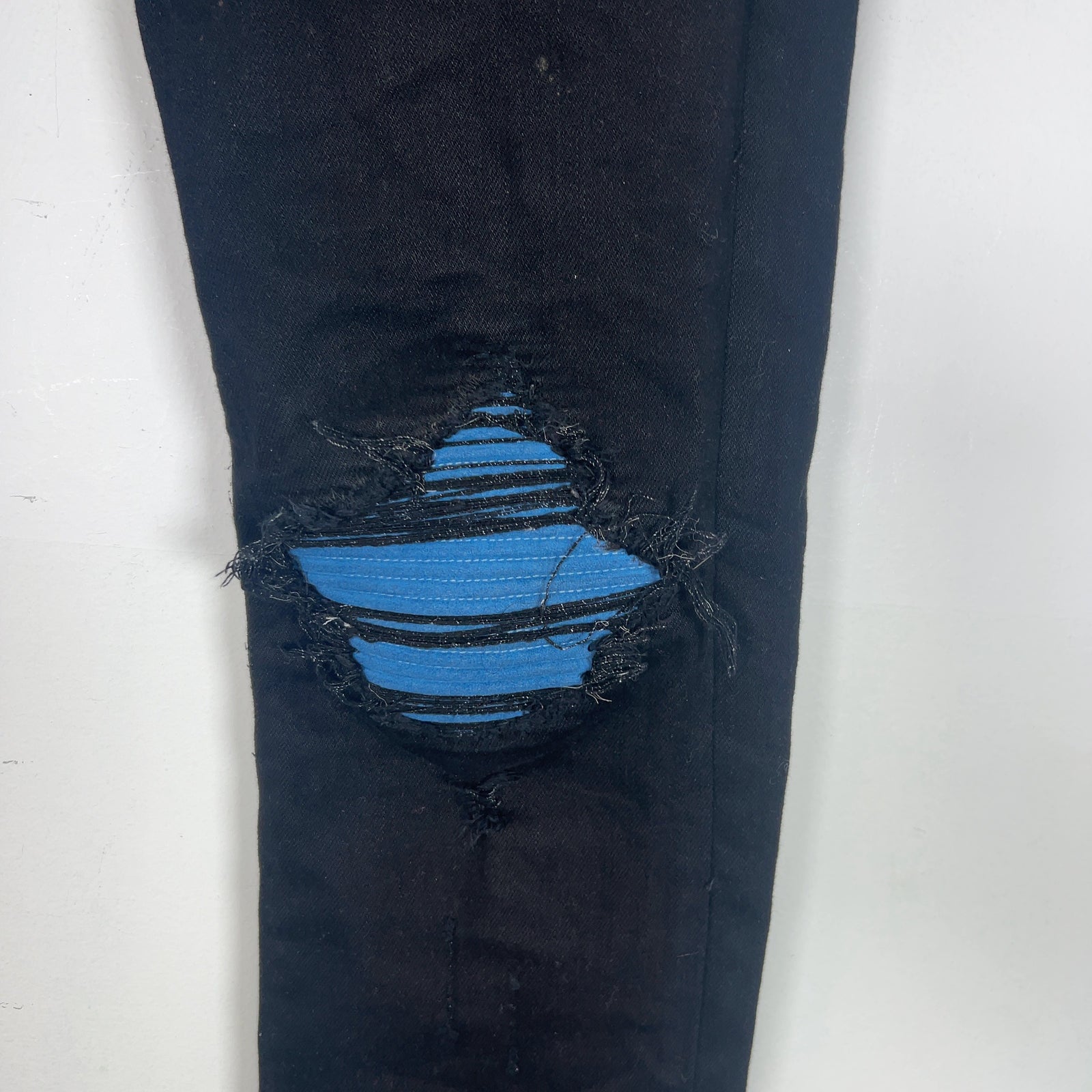 Amiri MX1 Cracked Denim Jeans