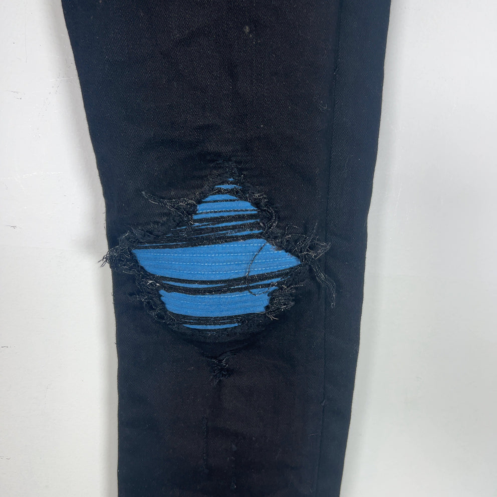 Amiri MX1 Cracked Denim Jeans