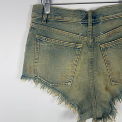 Maison Margiela Lightwash Paint Splatter Jean Shorts