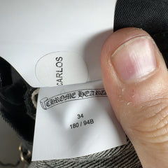 Chrome Hearts Star Patch Raw Denim Jeans