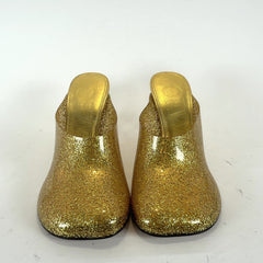 Loewe Gold Glitter Toy Heels