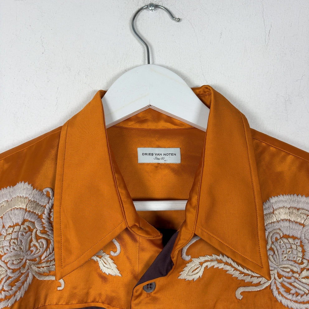 Dries Van Noten Embroidered Western Button Up Shirt