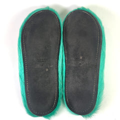 Marni Iris Blue Fussbet Sabot Mules