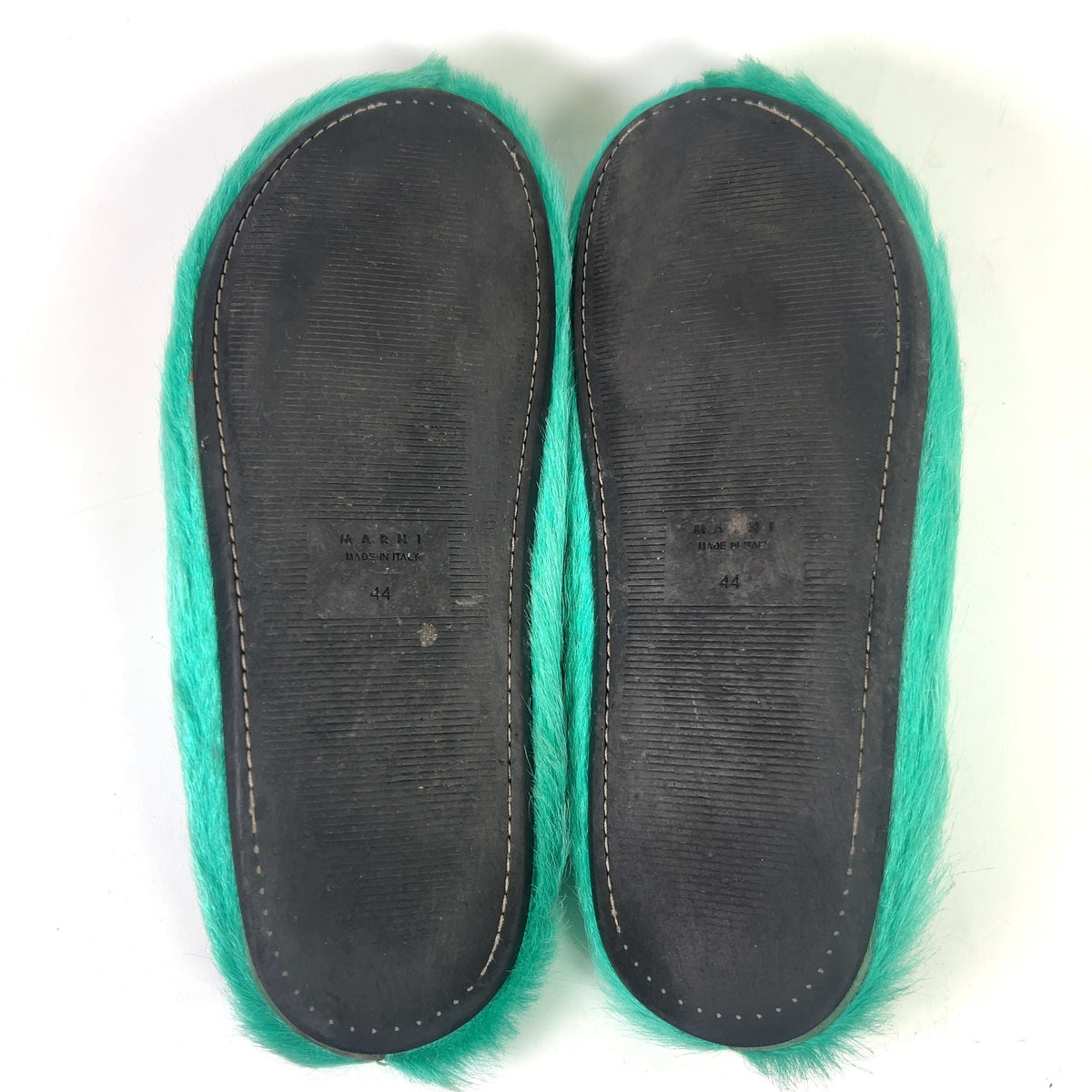 Marni Iris Blue Fussbet Sabot Mules