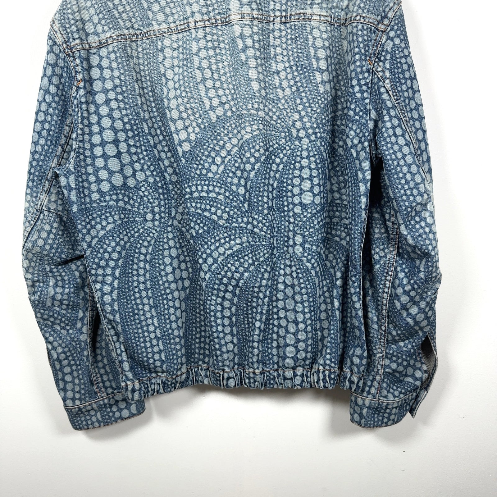 Louis Vuitton x Yayoi Kusama 'All-Over Pumpkin' Denim Zip-Up Jacket