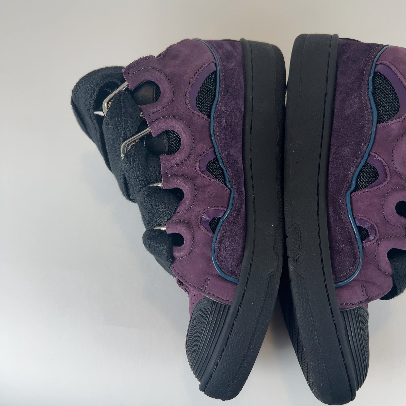 Lanvin 'Curb' Suede Low-Top Sneakers