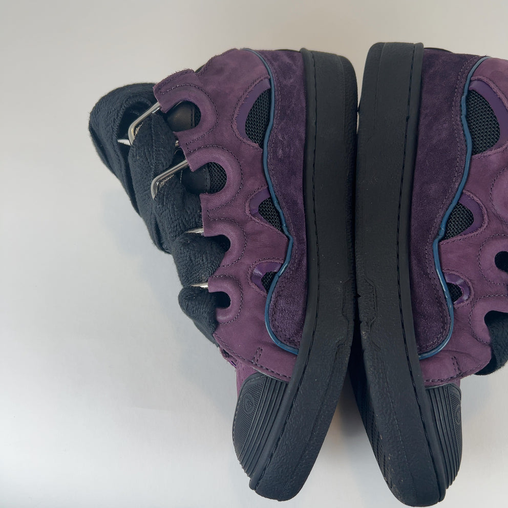 Lanvin 'Curb' Suede Low-Top Sneakers