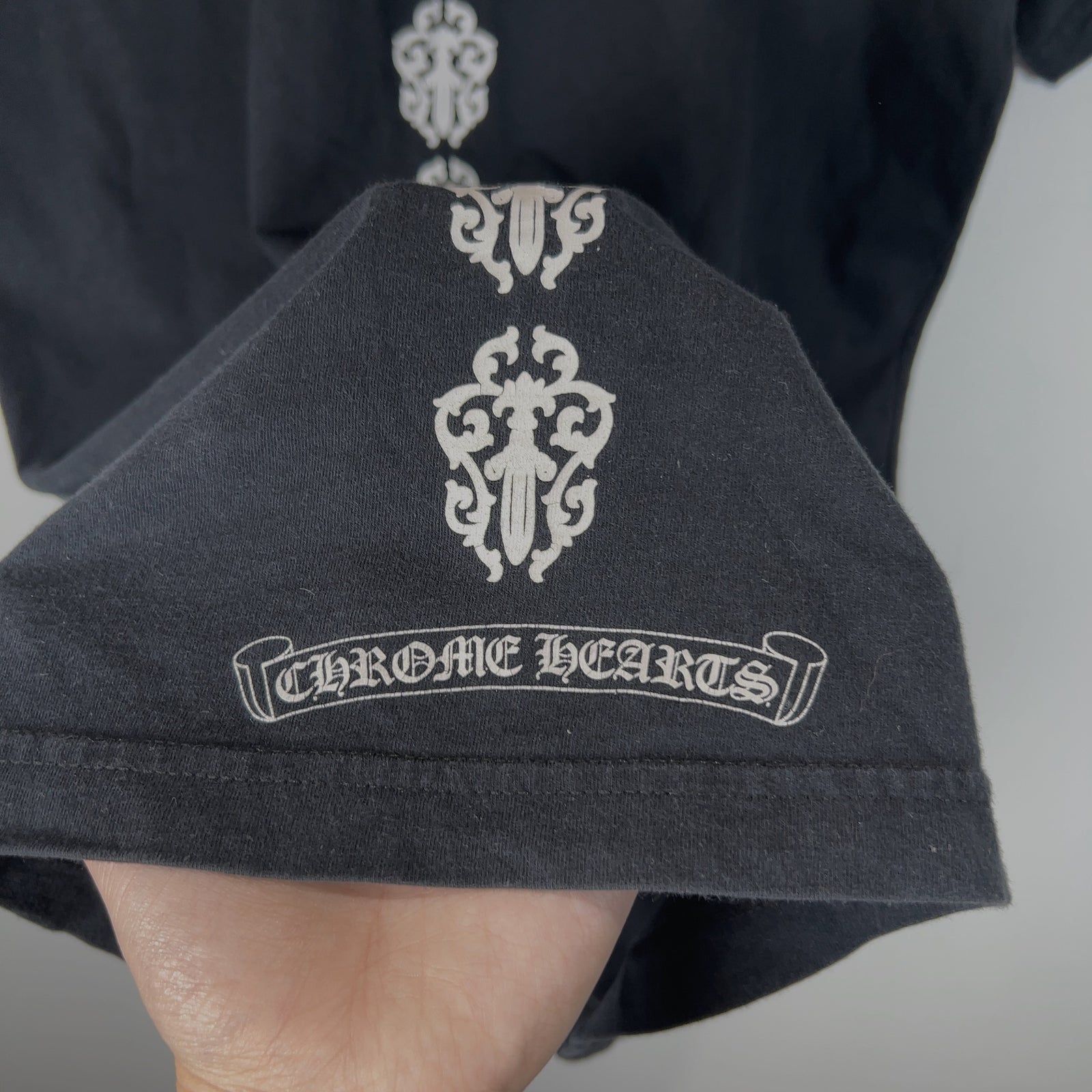 Chrome Hearts Spine Eternal Dagger Back Graphic T-Shirt