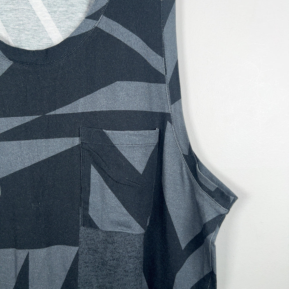 Helmut Lang Geometric Pattern Tank Top