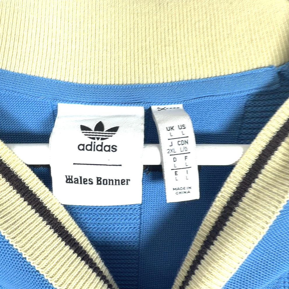 Wales Bonner x Adidas Knitted Striped Collar Soccer Jersey Shirt