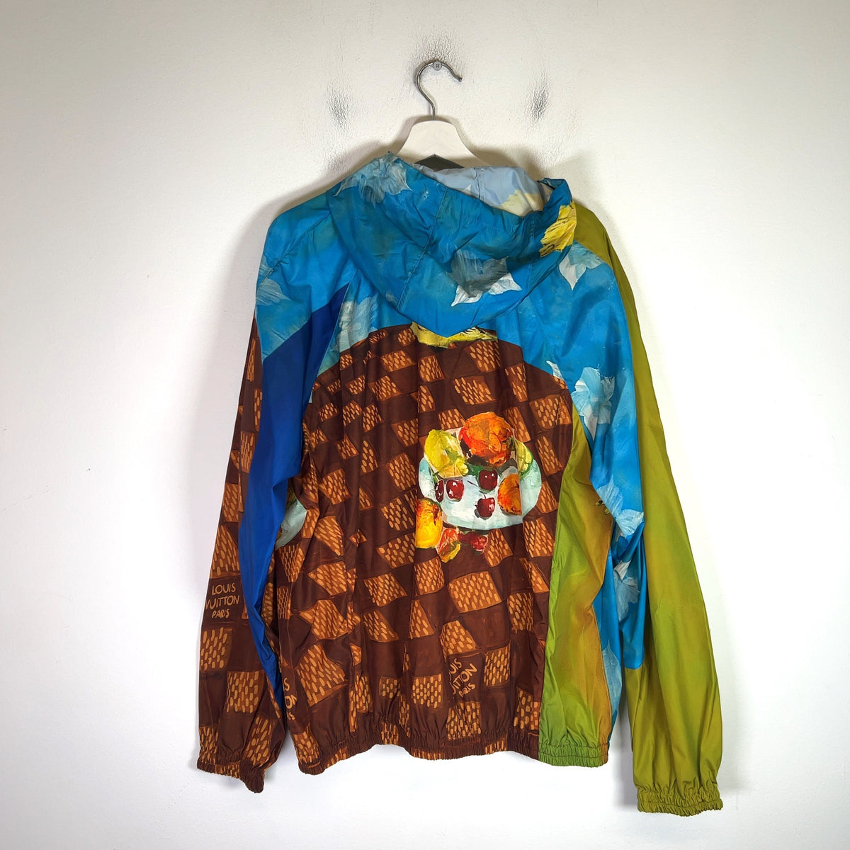 Louis Vuitton Oil Painting Checkerboard Windbreaker