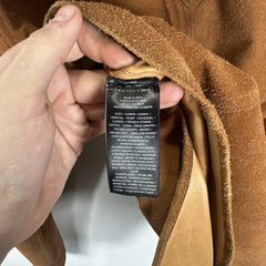 RRL Ralph Lauren Brown Suede Western Button-Up Shirt Size S