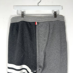 Thom Browne Grey Color Block 4-Bar Sweatpants