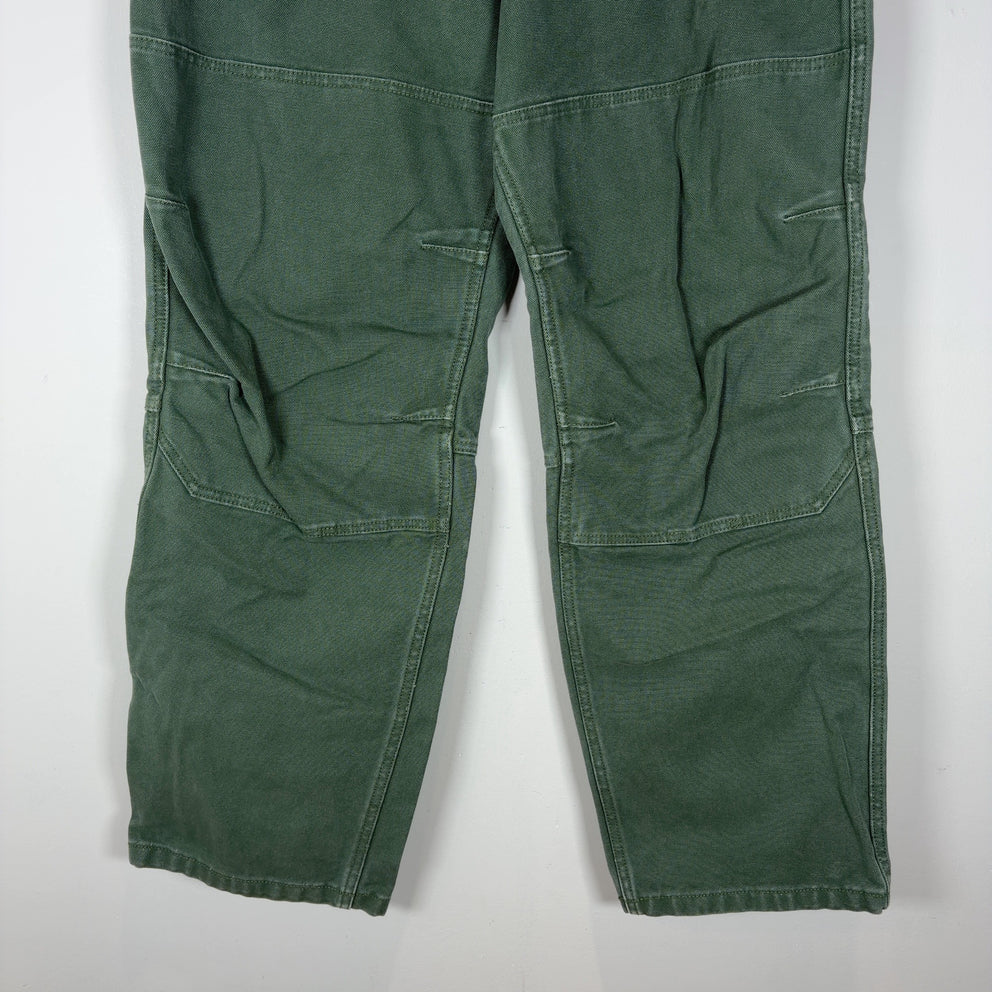 Stussy Green Canvas Double Knee Pants