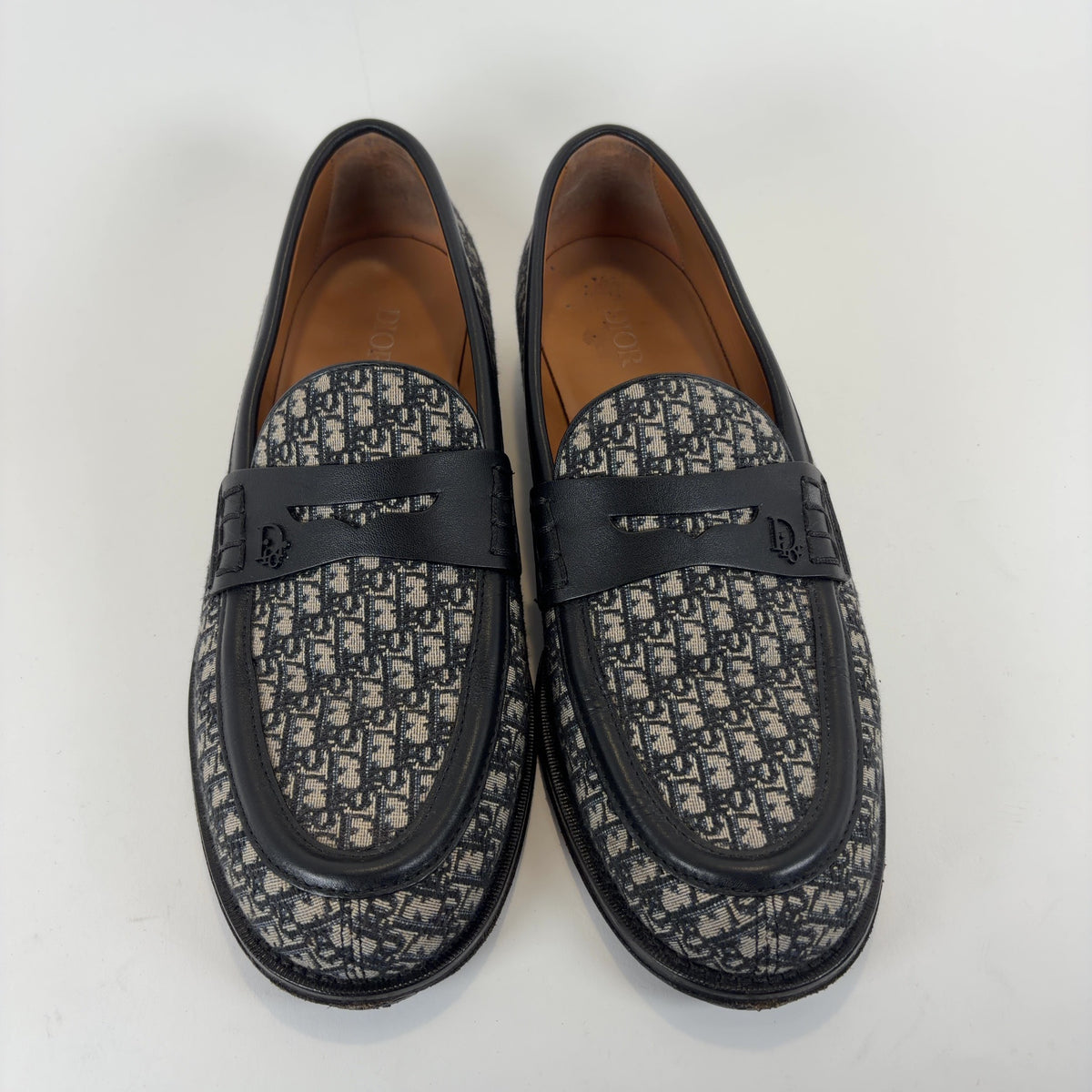 Dior Oblique Monogram Canvas Loafers