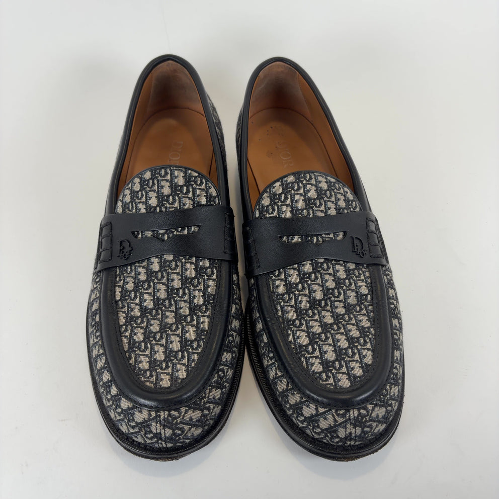 Dior Oblique Monogram Canvas Loafers