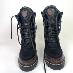 Louis Vuitton Monogram Star Trail Combat Boots