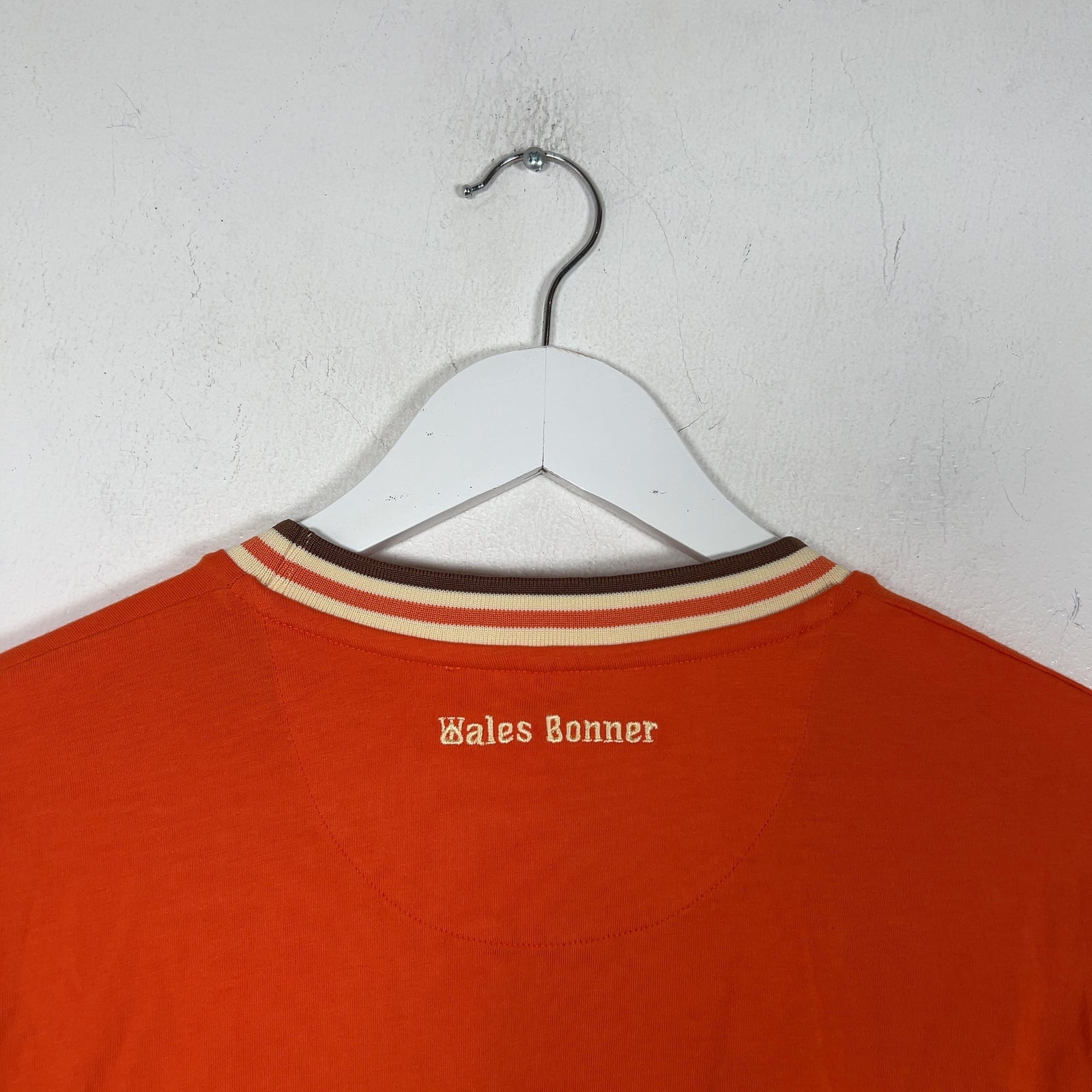 Wales Bonner Houndstooth Spell Out Logo T-Shirt
