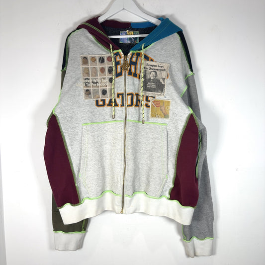 Better With Age Protest Patchwork Hoodie