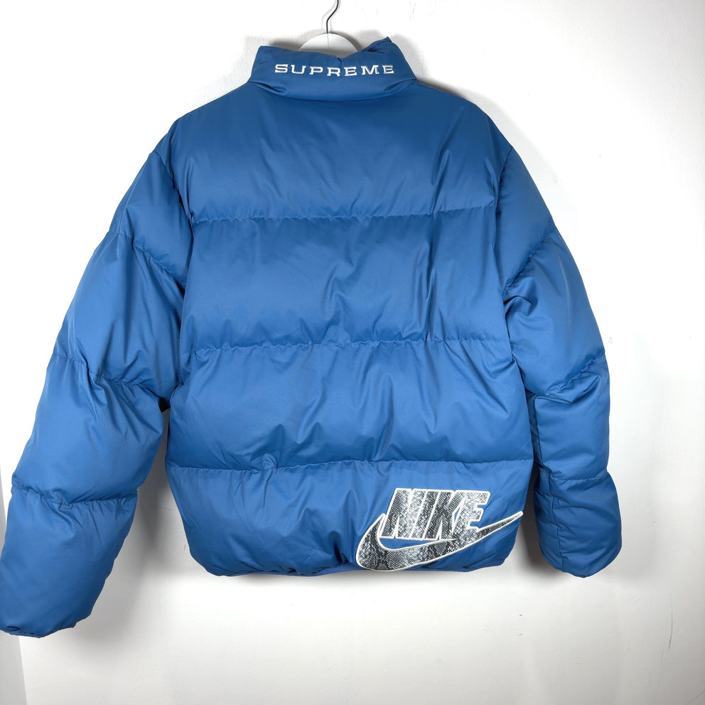 Supreme x Nike Snakeskin Patch Logo Puffer Jacket