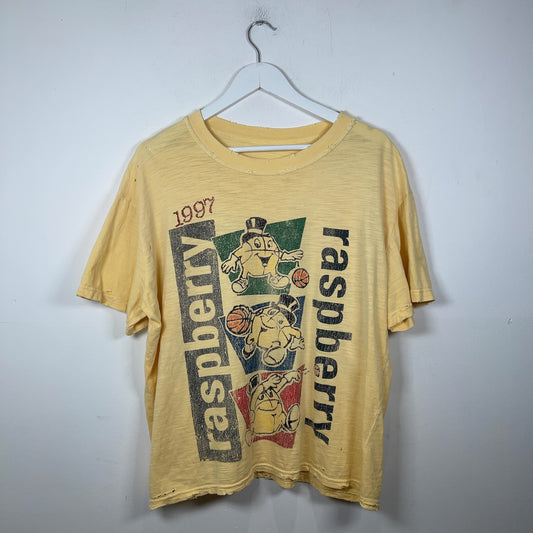 Raspberry Hills 1997 Basketball Graphic Distressed T-Shirt