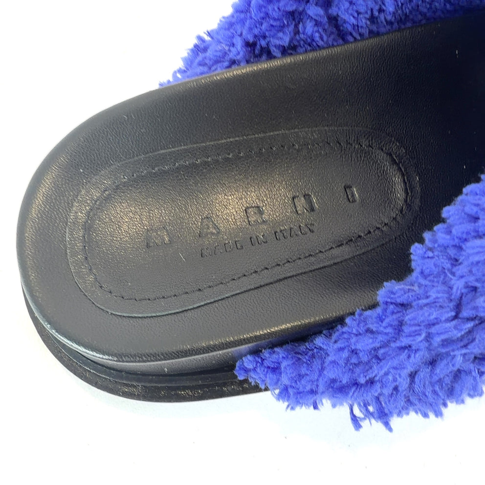 Marni Fussbet Terry Cloth Strap Sandals
