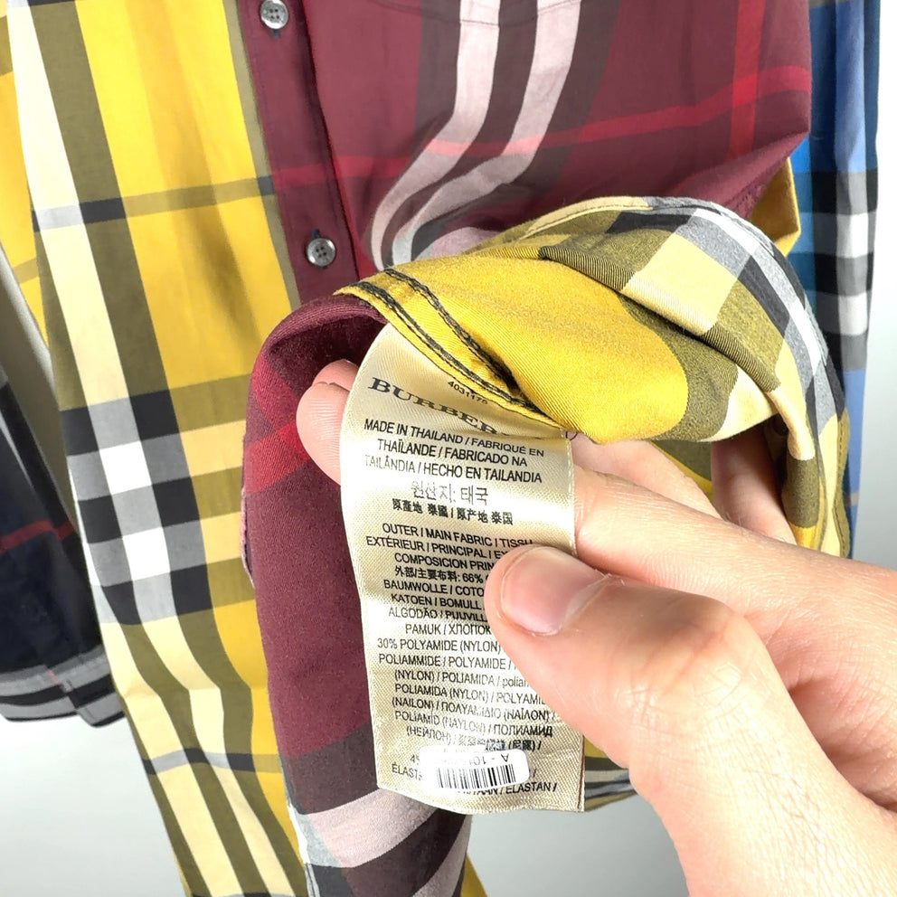 Burberry Plaid Button-Up Shirt