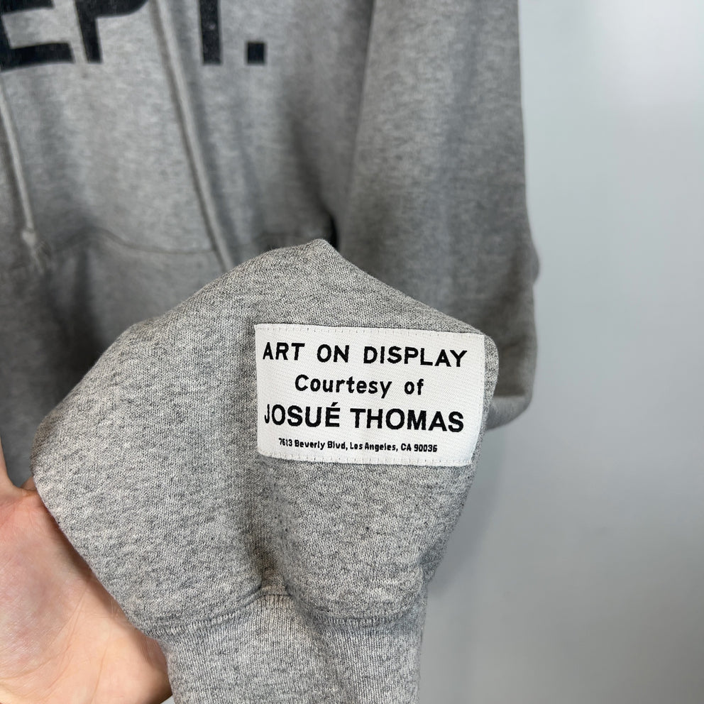 Gallery Dept Spell Out Logo Grey Hoodie