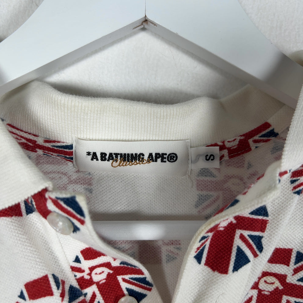 Bape England Ape Head Logo Polo Shirt