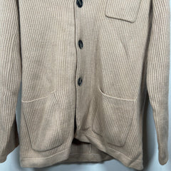 Brunello Cucinelli Ribbed Shawl Cashmere Cardigan Sweater