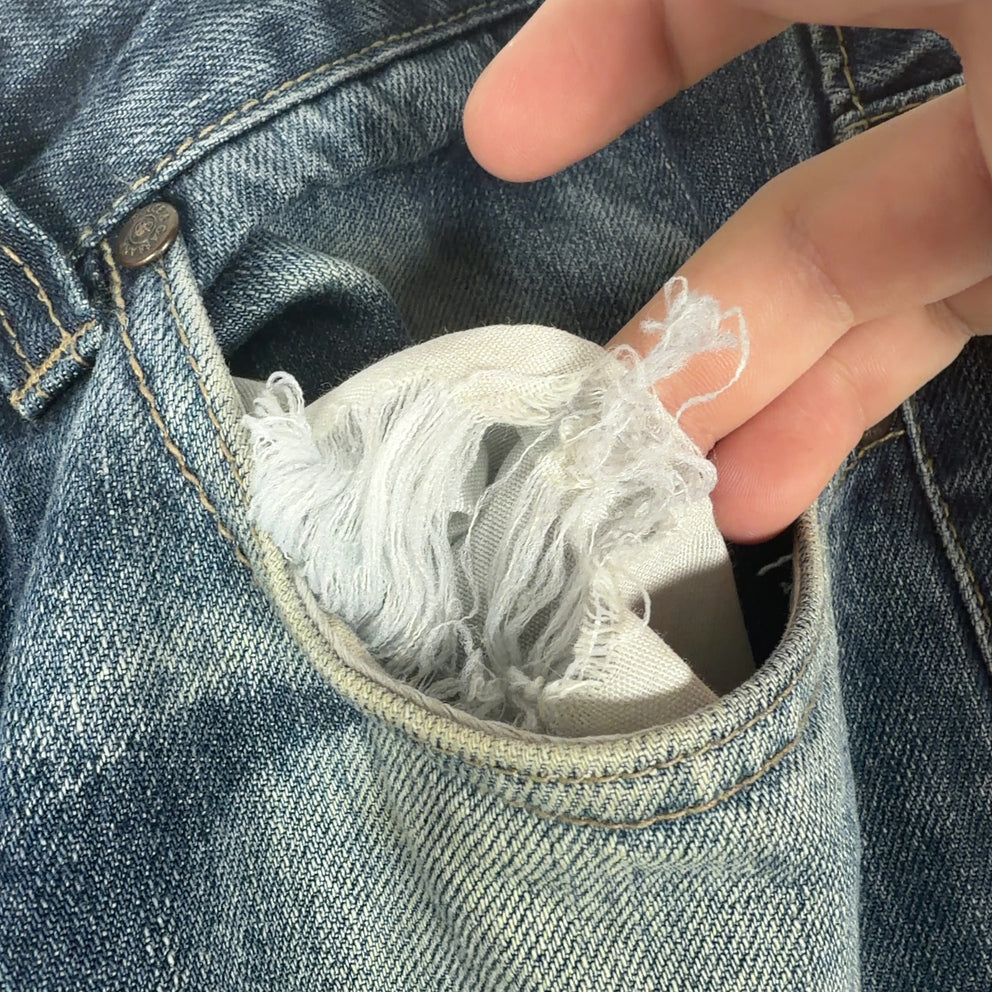 Dolce & Gabbana Faded Out Wash Patched Jeans
