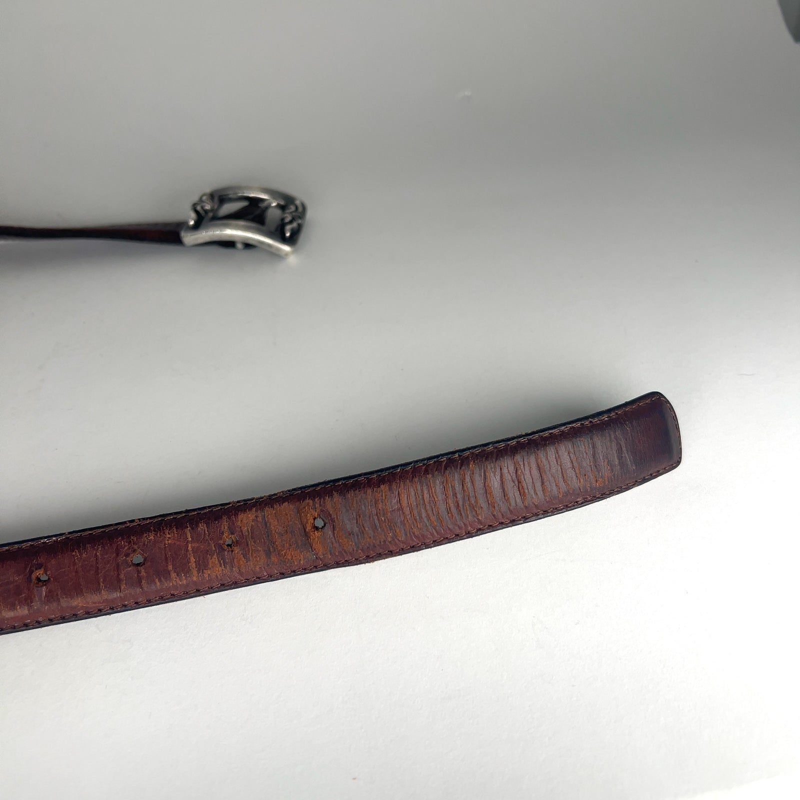 Chrome Hearts 1" Floral Square Belt