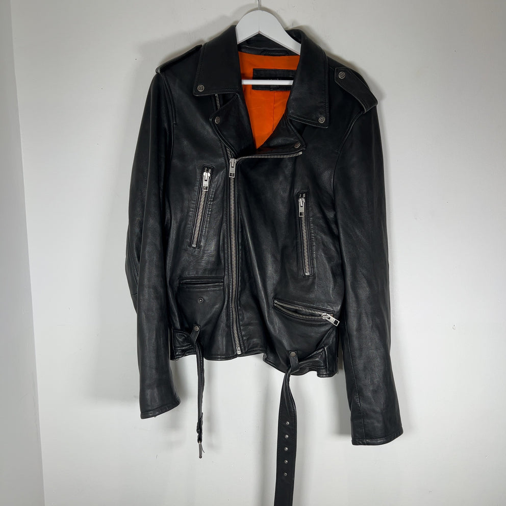 Ksubi 'Biker' Lambskin Leather Jacket