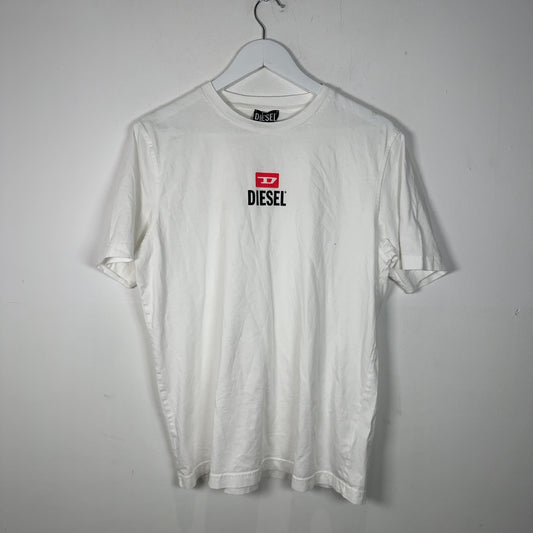 Diesel White Logo T-Shirt