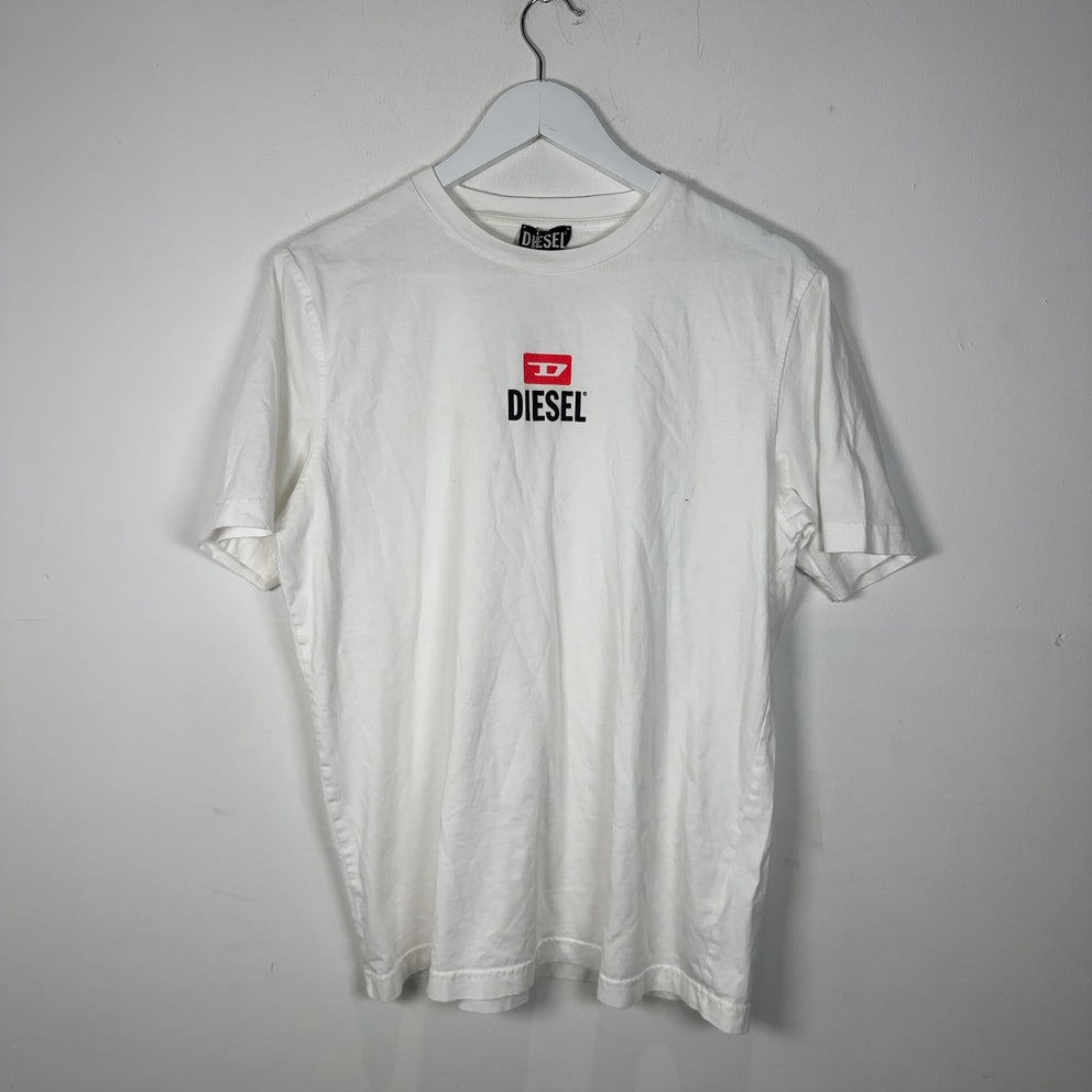 Diesel White Logo T-Shirt