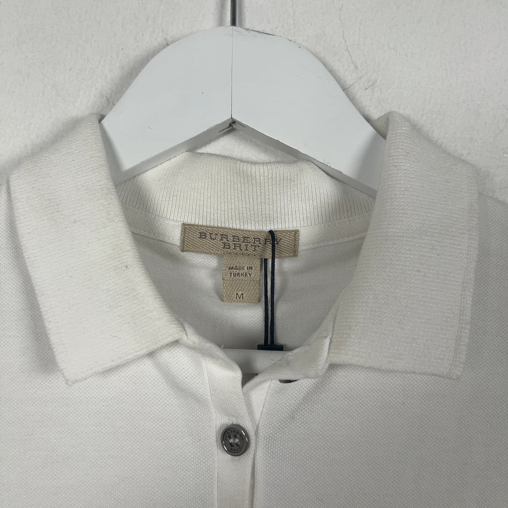 Burberry Brit White Scrunched Polo Shirt