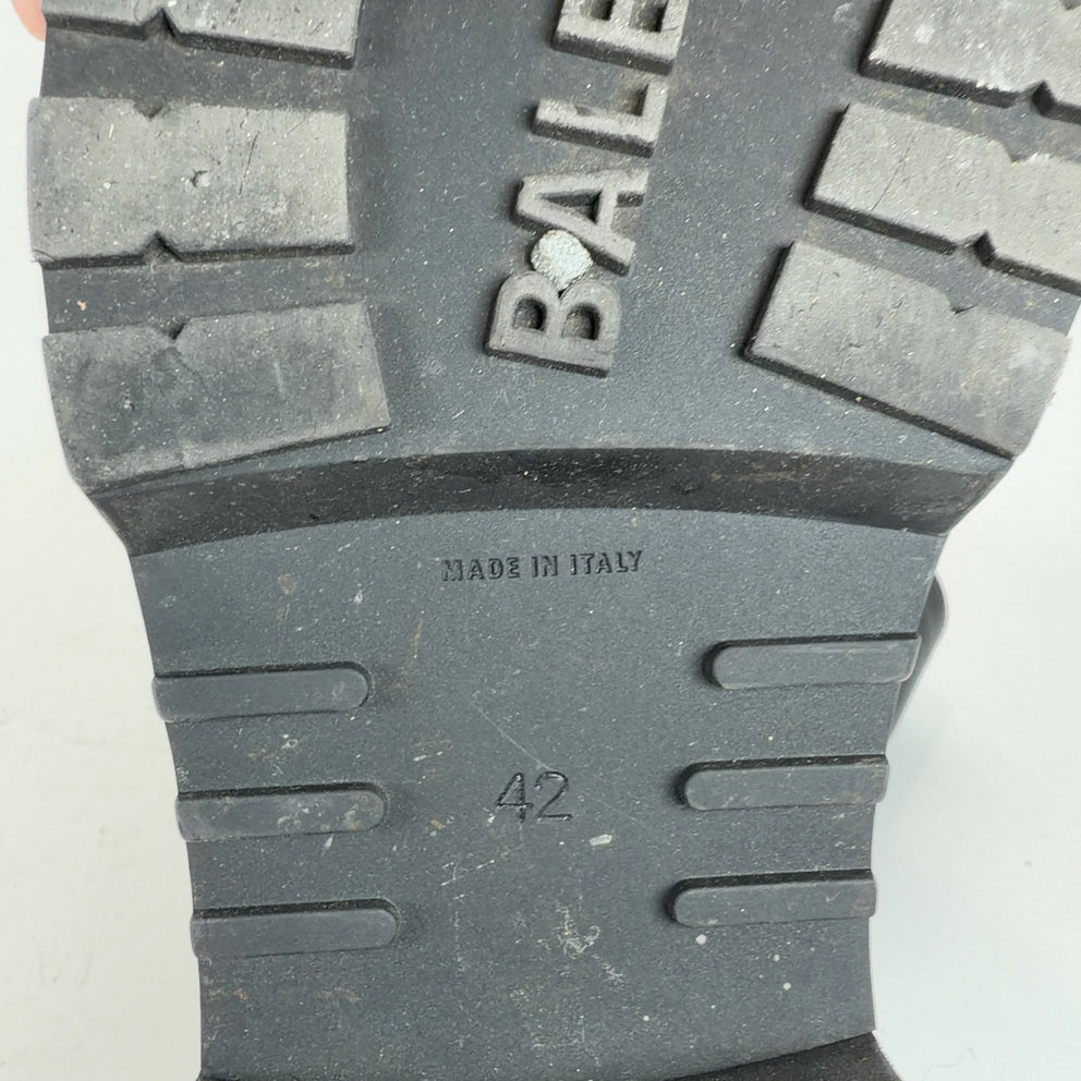 Balenciaga Distressed Leather Venom Engineer Boots