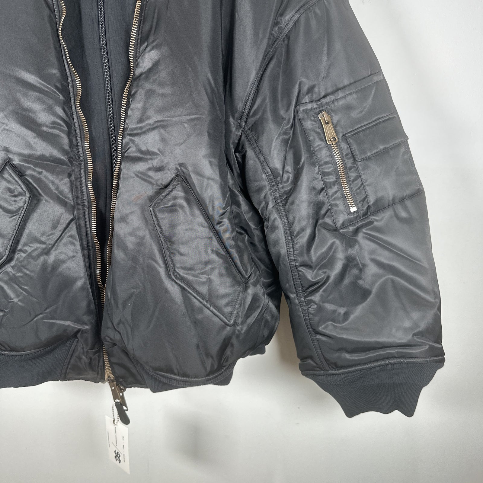 Balenciaga SS23 'All In' Hybrid Bomber Jacket Size S